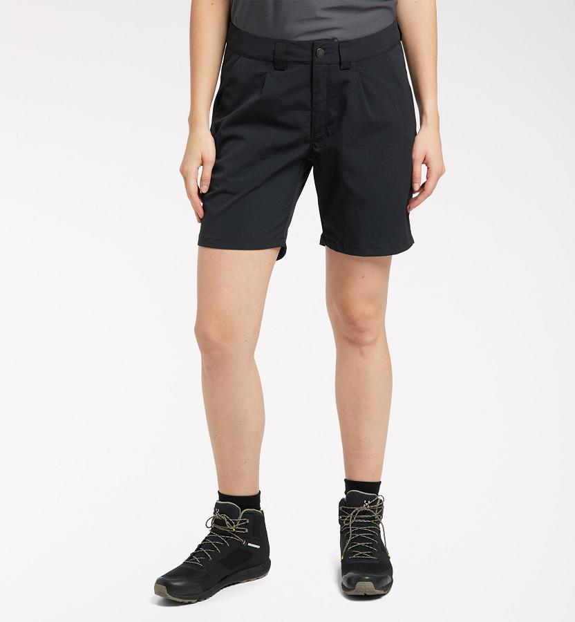 Haglöfs Womens Mid Solid Shorts Black New Zealand 86219QGAY